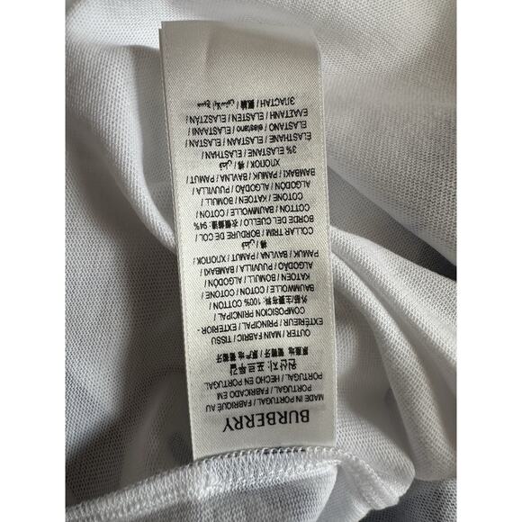 Burberry EKD Printed Men’s White/Blue T-shirt Medium 8077669 Portugal NWT $910 - Picture 8 of 11